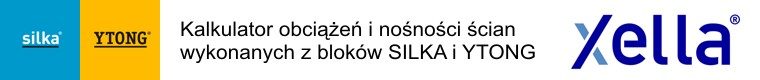 Kalkulator obciążeń i nośności ścian wykonanych z bloków SILKA i YTONG